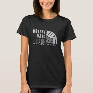 Awesome Tie Dey Volleyball Peace Love Volleyball T-Shirt