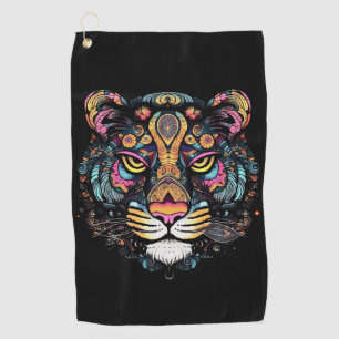 Awesome Tiger Head  Golf Towel
