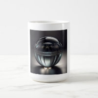 Awesome Transparent Glass Ball With Etched Design