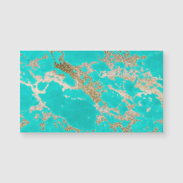 Awesome trendy modern faux gold glitter marble (Front)