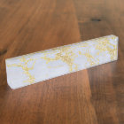 Awesome trendy modern faux gold glitter marble