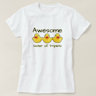 Awesome Triplets Sister Rubber Ducks T-Shirt