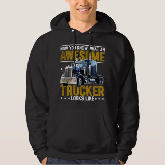 Awesome Trucker Big Rig Semi-Trailer Truck Driver Hoodie