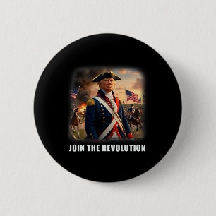 Awesome Trump Patriotic Revolution 2024 President 6 Cm Round Badge