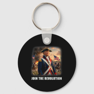 Awesome Trump Patriotic Revolution 2024 President Key Ring