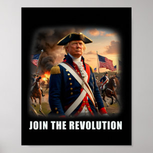Awesome Trump Patriotic Revolution 2024 President Poster