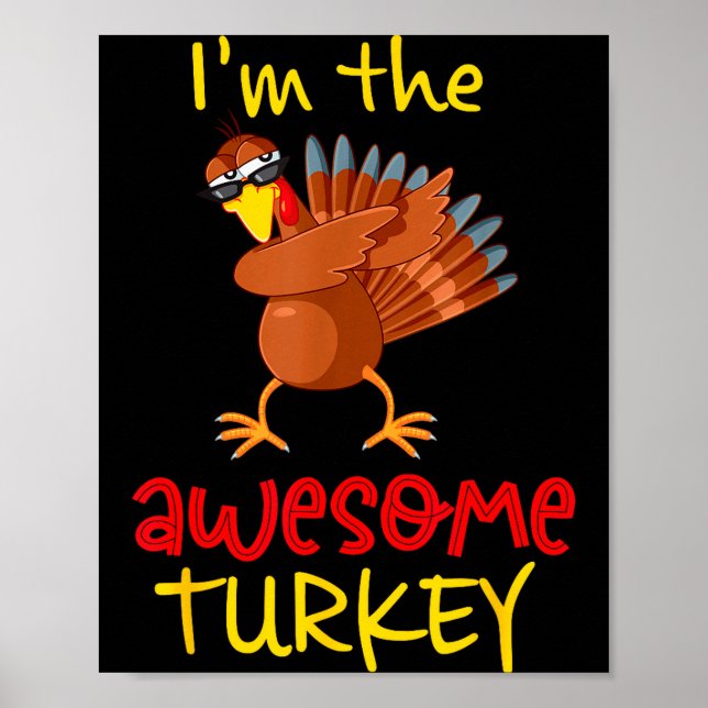 Awesome Turkey Matching Family Group Thanksgiving  Poster (Front)