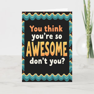 Awesome Typography Birthday Card