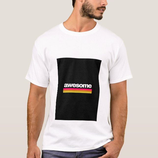 Awesome Typography T-Shirt  (Front)