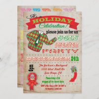 Awesome Ugly Sweater Christmas Party Invitation