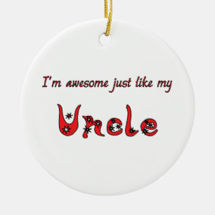 Awesome Uncle Christmas Tree Ceramic Tree Decoration