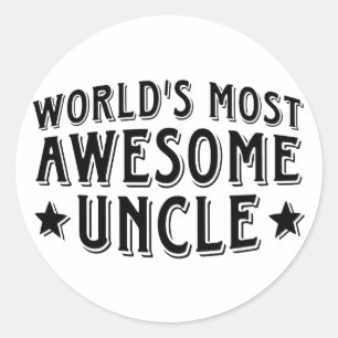 Awesome Uncle Classic Round Sticker