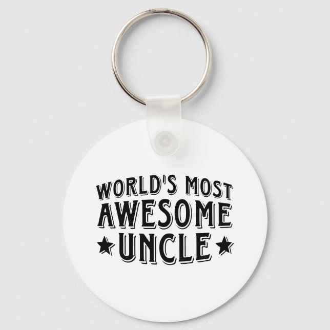 Awesome Uncle Key Ring (Front)