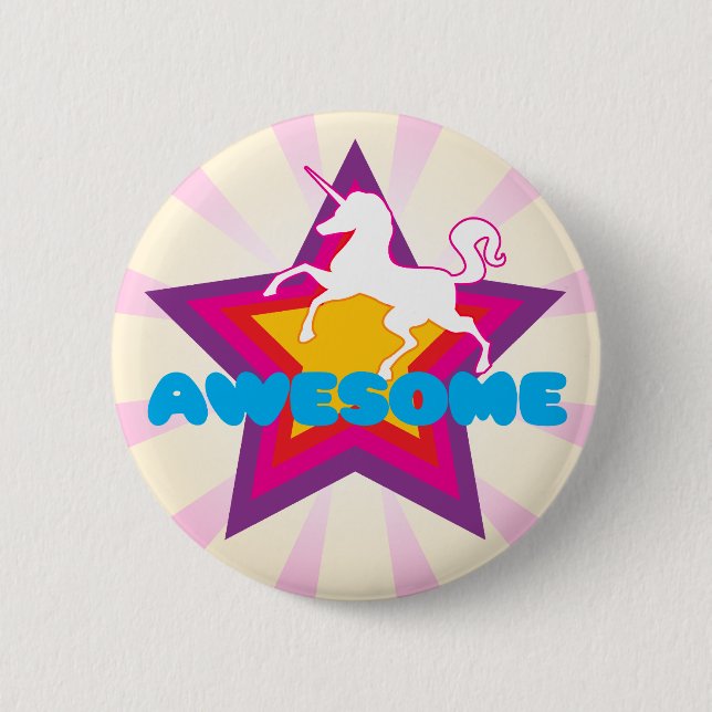 Awesome Unicorn Button (Front)