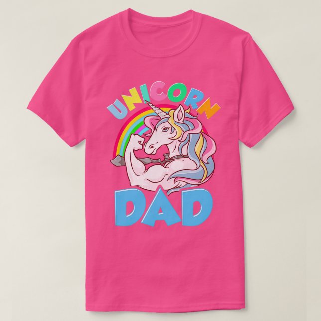 Awesome Unicorn Dad Cool Unicorn Dads Essential T-Shirt (Design Front)