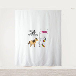 Awesome Unicorn Gift For Nurse Preceptor Tapestry