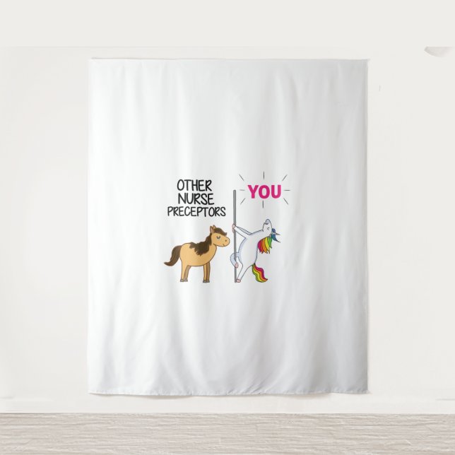 Awesome Unicorn Gift  For Nurse Preceptor   Tapestry (Front)