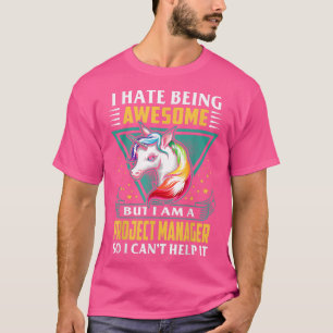 Awesome Unicorn Project Manager T-Shirt