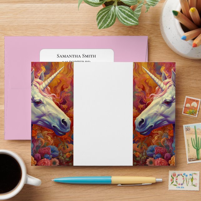 Awesome Unicorns Envelope (Desk)