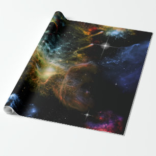 Awesome universe wrapping paper