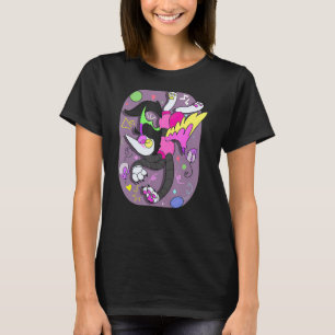 Awesome Videogames Playing Classic Arts Characters T-Shirt