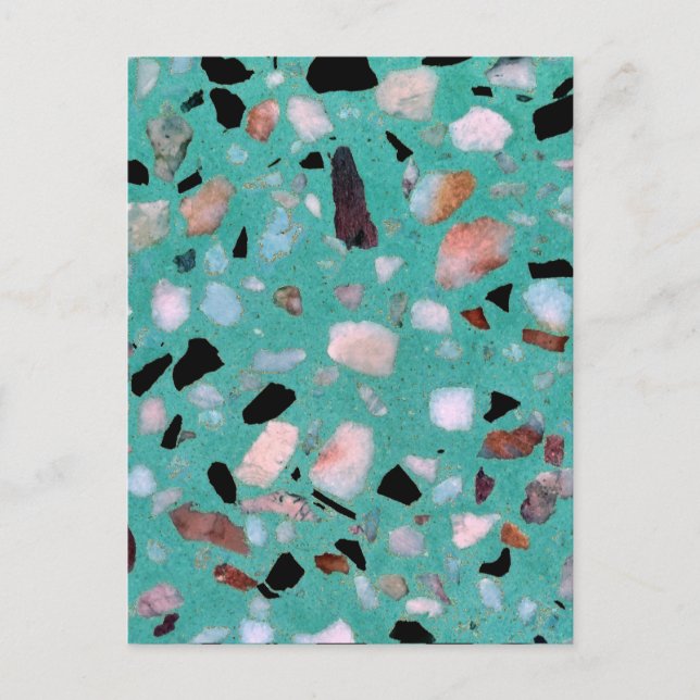 Awesome vintage abstract marble texture image postcard (Front)