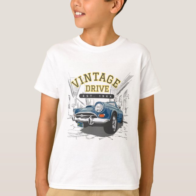 Awesome Vintage Car T-Shirt (Front)