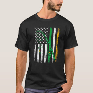 Awesome Vintage Irish Fishing American Flag St Pat T-Shirt