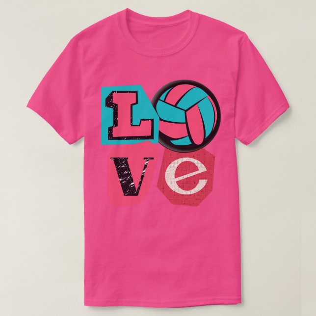 Awesome Volleyball Sports Design T-Shirt (Design Front)