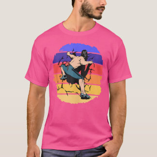 Awesome Wall Climber Rock Mountain Climbing Boulde T-Shirt