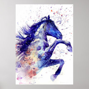 Awesome Watercolor Horse Poster