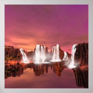 Awesome waterfalls poster