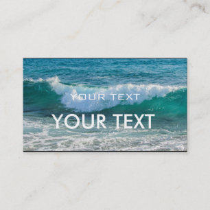 Awesome Wave sea shore nautical ocean Business Card