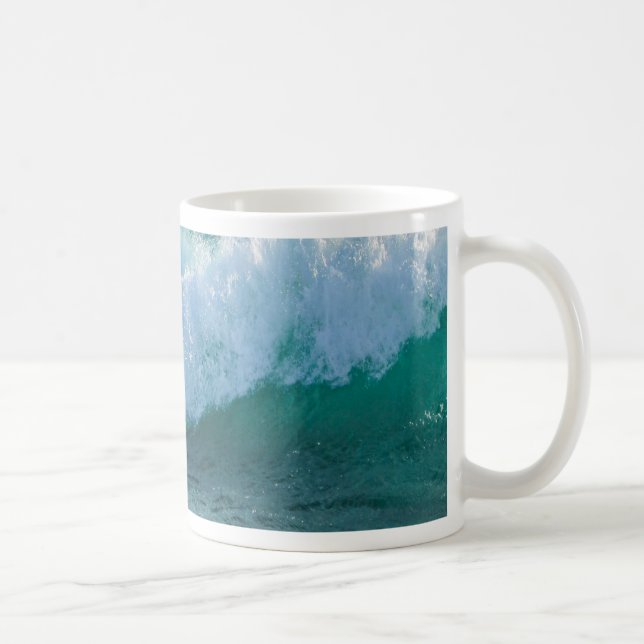 Awesome Wave sea shore nautical ocean nature Coffee Mug (Right)