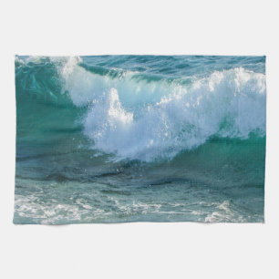 Awesome Wave sea shore nautical ocean nature Tea Towel