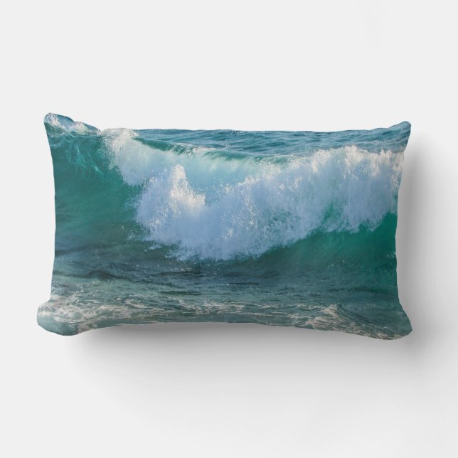 Awesome Wave sea shore nautical ocean Pillow (Front)