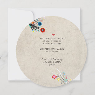 Awesome Wedding Invitation Scalloped Rupydetequila