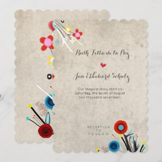 Awesome Wedding Invitation Scalloped Rupydetequila