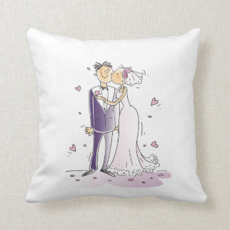 Awesome wedding on pillow