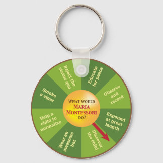 Awesome "What would Maria Montessori Do?" keychain
