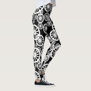 Awesome Wheel Circle Pattern Leggings