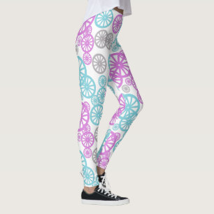 Awesome Wheel Circle Pattern Pastel Colour Legging