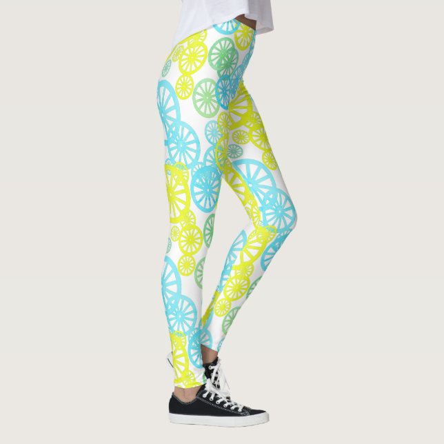Awesome Wheel Circle Pattern Pastel Colour Legging (Right)