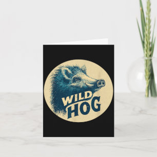 Awesome Wild Animal Costume for Hog Lovers Card