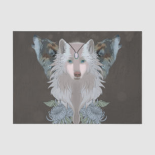 Awesome wolves tissue paper