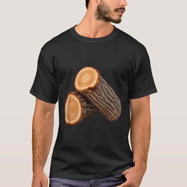 Awesome Wooden Log Costume For Adults And Kids  T-Shirt (Front)