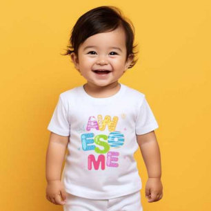 Awesome World Best Beautiful Baby White T-shirt