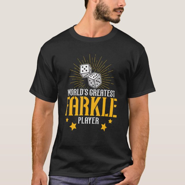 Awesome World's Greatest Farkle Player For Farkle  T-Shirt (Front)