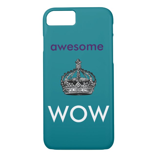 Awesome, Wow Phone Case (Back)