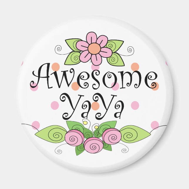 Awesome YaYa T-Shirt Magnet (Front)